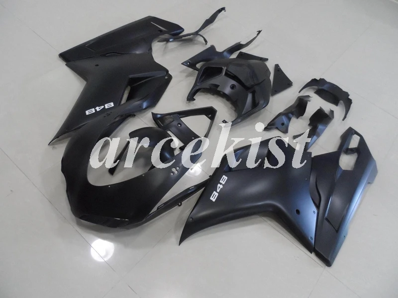 Литьевая Форма ABS Полный обтекатели наборы Подходит для Ducati 1098 848 1198 evo 2007 2008 2009 2010 2011 2012 набор кузова горячая Распродажа Черный
