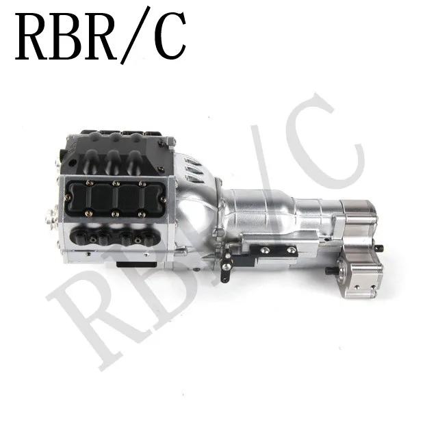 RBR/C 1:10 V8 dual motor three-speed gearbox for TRX4 SCX10 D90 remote control car off-road climbing conversion upgradeDIY parts