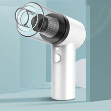 USB Rechargeable Vacuum Cleaner Handheld Cyclonic Suction Vacuum Cleaner Brush Cleaning for Office Home Wet Dry Use