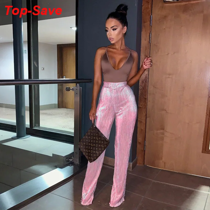 

High Quality Streetwear Cargo Pants Women Sweatpants Temperament Casual Bell Bottom Sexy Stretch Pleated High Waist Flare Pants