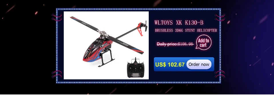 Wltoys XK Blast K110-B вертолет 6CH 3D 6 гироскоп система бесщеточный мотор мини вертолет BNF версия без пульта дистанционного управления