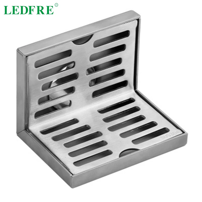 LEDFRE прямоугольный Слив для пола из нержавеющей стали ванной комнаты санитарный
