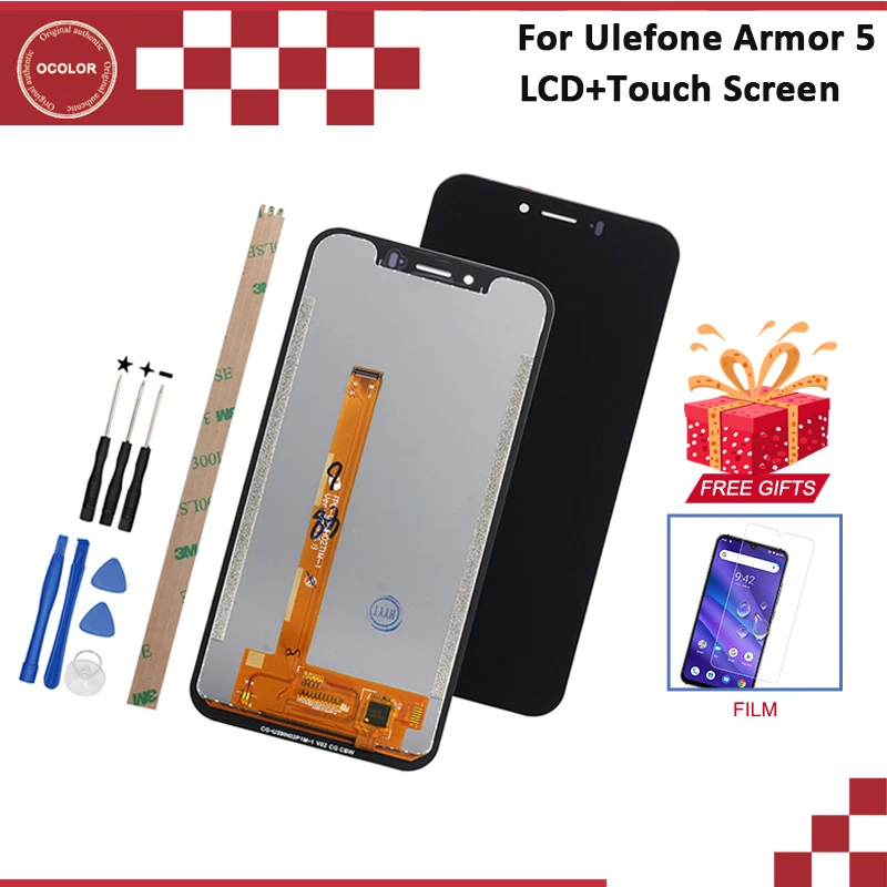 Ocolor для Ulefone Armor 5 ЖК дисплей и сенсорный экран 85 дюймов 100% новый Ремонт Uefone телефон