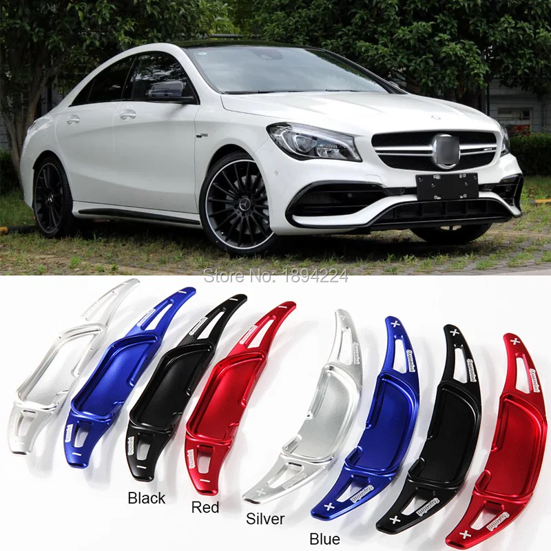 2 шт Автомобильный рычаг переключения передач для BENZ AMG C63 C43 2015 2019|Рулевые колеса и