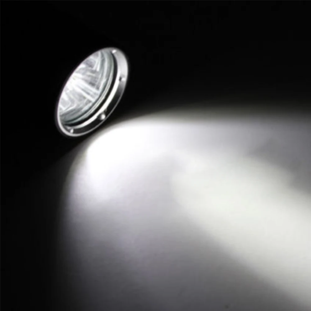 Aluminium Alloy Lamp Stable Camping Glare Underwater Torch Outdoor Travel Anti Slip Portable Diving Waterproof LED Night Fishing