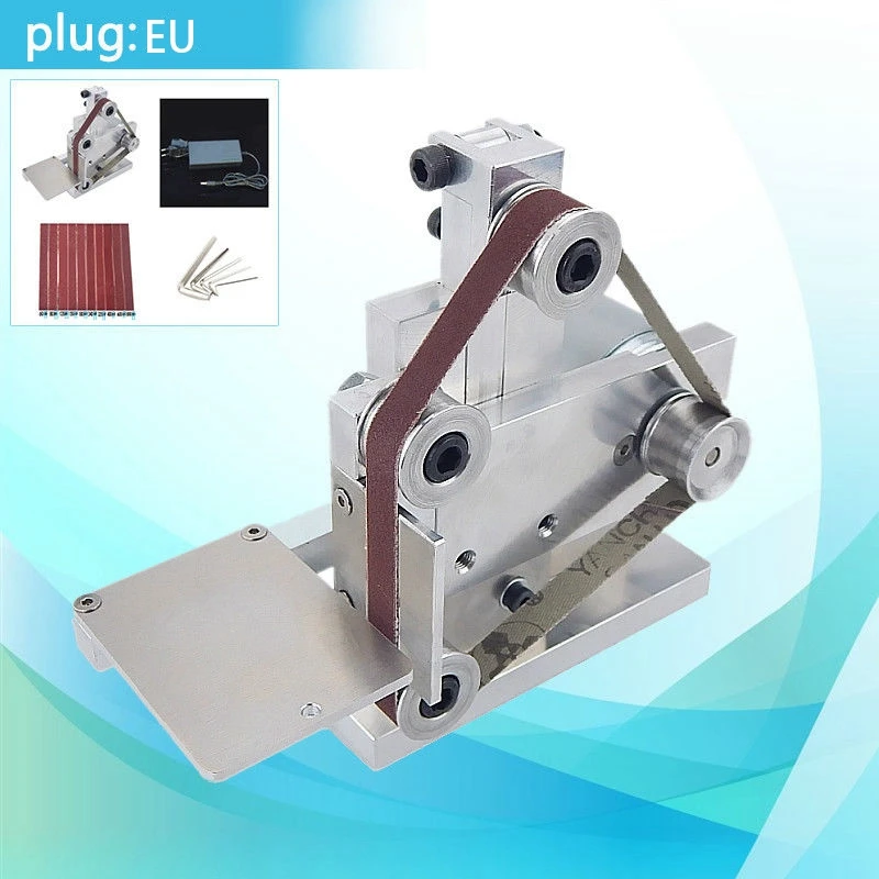 Горячий ЕС Plug Diy шлифовальный ленточный мини-станок настольный станок