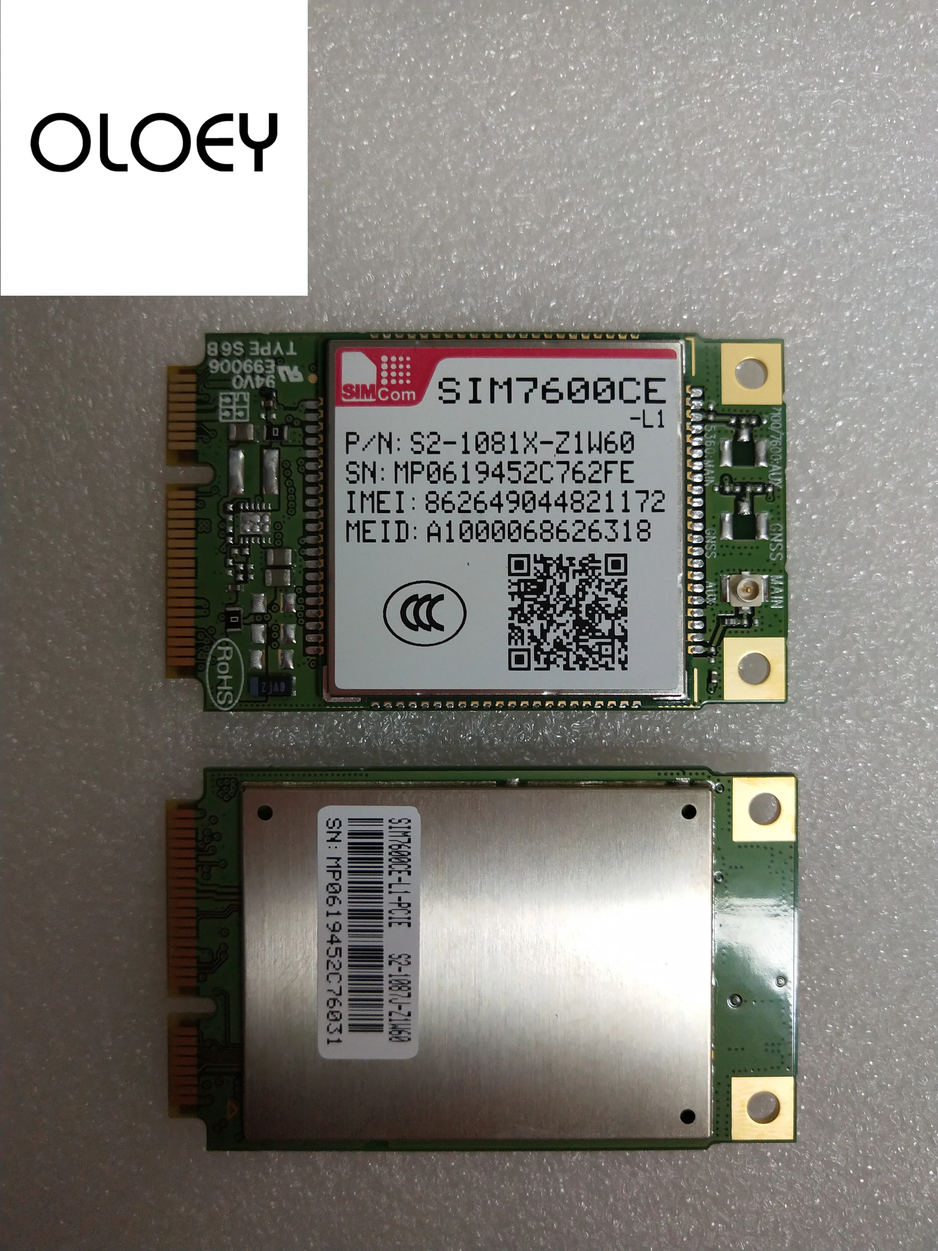 

SIM7600CE-L1 PCIE SIMcom MODULE