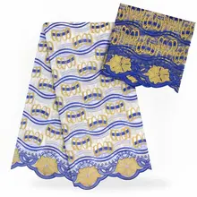 Африканский Воск 5 ярдов+ 2 ярдов ткань с камнем последние высококачественные африканские хлопковые ткани популярный стиль для вечерние YB03