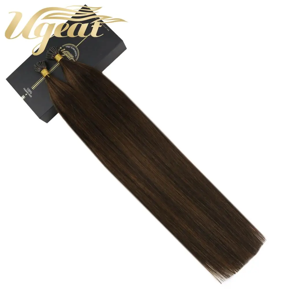 I Tip Human Hair Extension Machine Remy Keratin Fusion 0.8g/s 14-24'' Piano Color Pre Bonded Extension