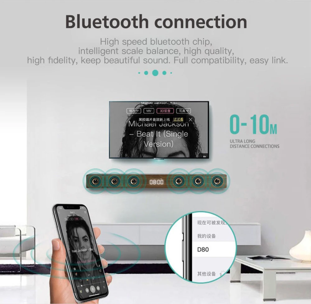 Swalle Bluetooth динамик сабвуфер динамик для ТВ планшеты компьютер 30 Вт реальный объемный звук динамик caixa де сом