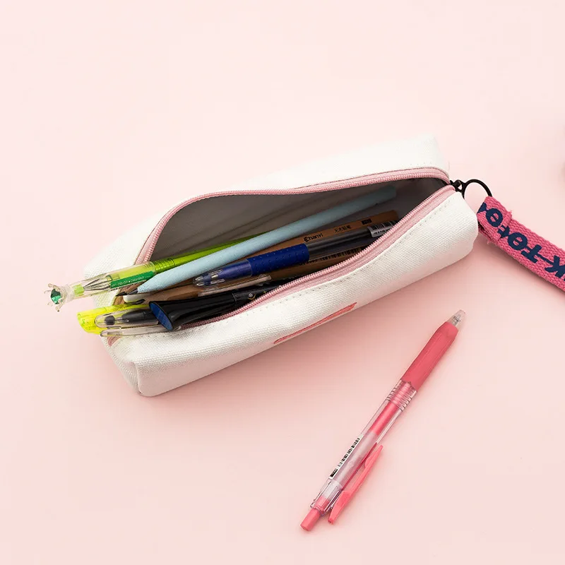 Креативный чехол для карандашей, простой дизайн, стильные сумки для карандашей на молнии, держатели для ручек, школьные принадлежности, канцелярские принадлежности, пенал для мальчиков и девочек