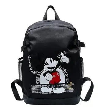 

Disney cute Mickey Mouse canvas backpack ladies Korean fashion casual backpack boys and girls schoolbags