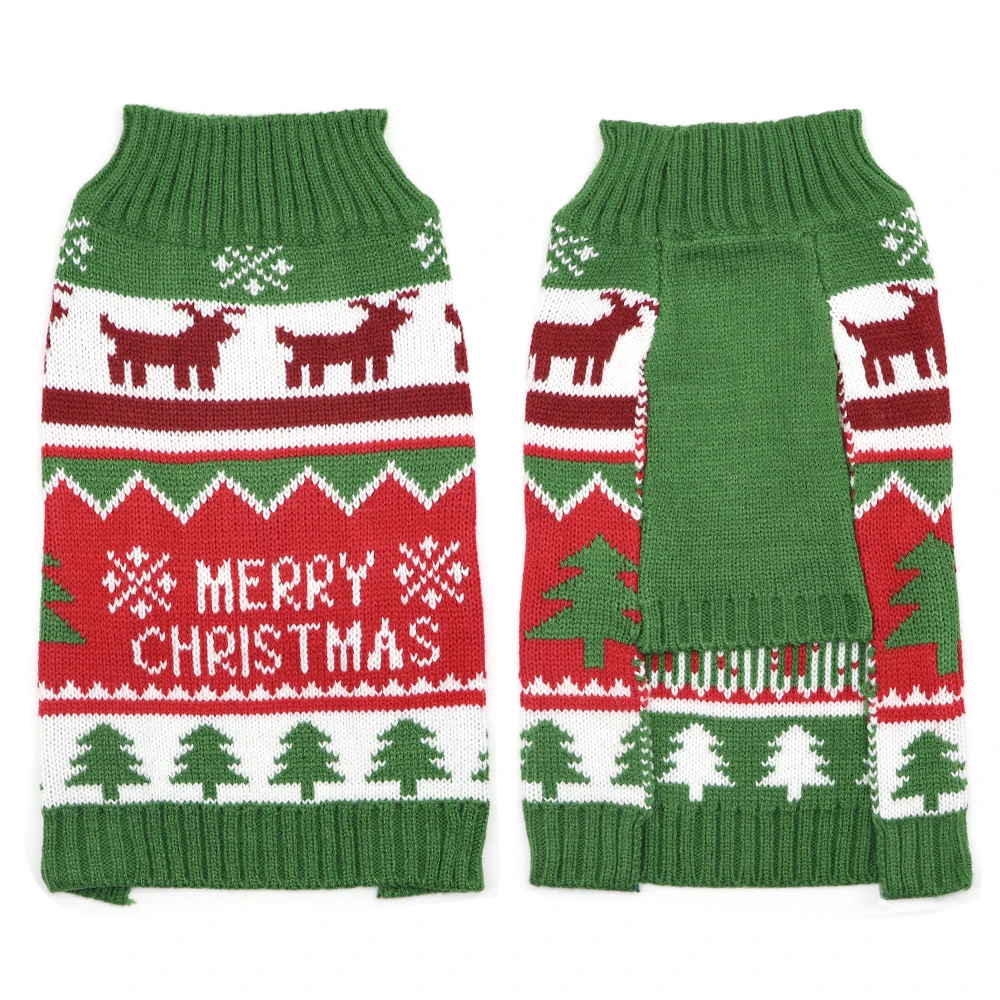 Рождественская одежда для кошек, собак, зимний свитер со щенком, трикотаж, мягкие хлопковые маленькие собачки чихуахуа, праздничный костюм для домашних животных