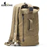 Men Military Backpack Tactical Bag Travel Climbing Handbag Army Bags Canvas Foldable Bucket Cylinder Shoulder Pack Sports XA129D ► Photo 1/6