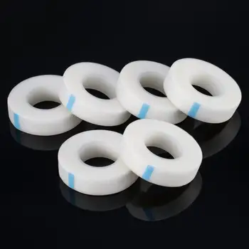 

6pcs White Eyelash Tape Adhesive Fabric Lash Tapes for Eyelash Extension Supply Patches for Eye Pads Paper Medical Makeup Tool