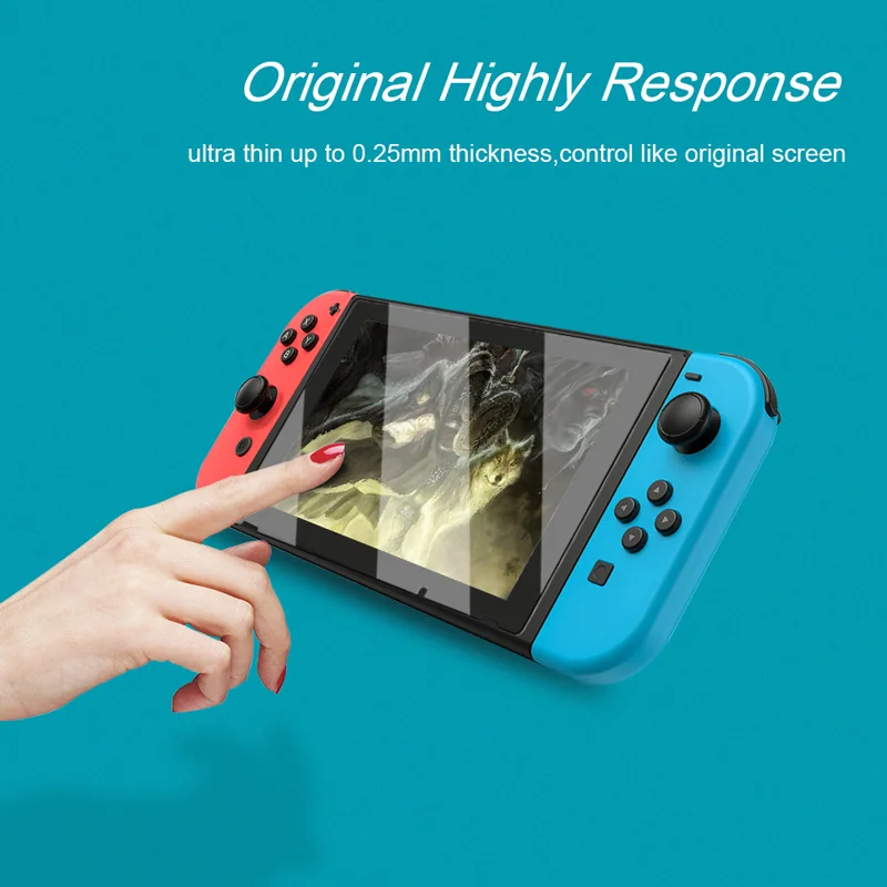 Премиум Закаленное стекло Защитная пленка для экрана и аналоговые стики Nintendo Switch