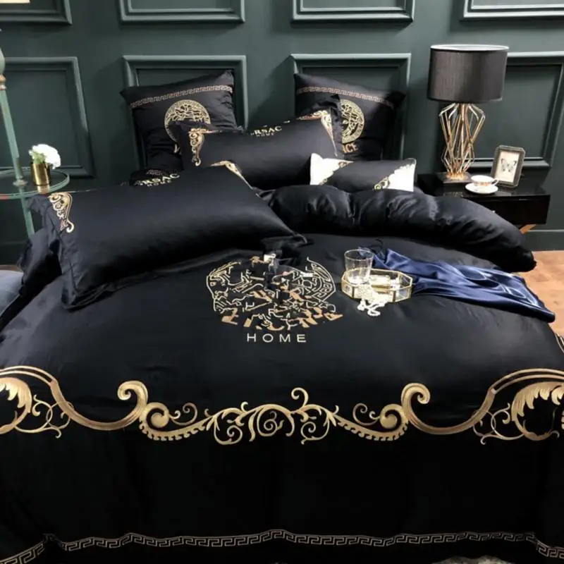 luxury bedding emboidery Bedding set 100% cotton luxury bedding emboidery Bedding set 100% cotton