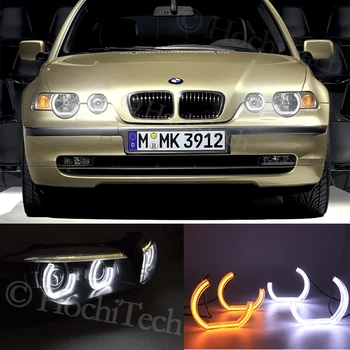 

LED Angel Eyes For BMW 3 Series E46 Compact 2001 2002 2003 2004 2005 Car Lights Accessories Halo 3D DTM LCI Style Acrylic