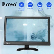 Eyoyo EM15Y 15," FHD ips lcd PC tv дисплей CC tv безопасность 1920X1080 экран наблюдения hdmi монитор с HDMI VGA Видео Аудио