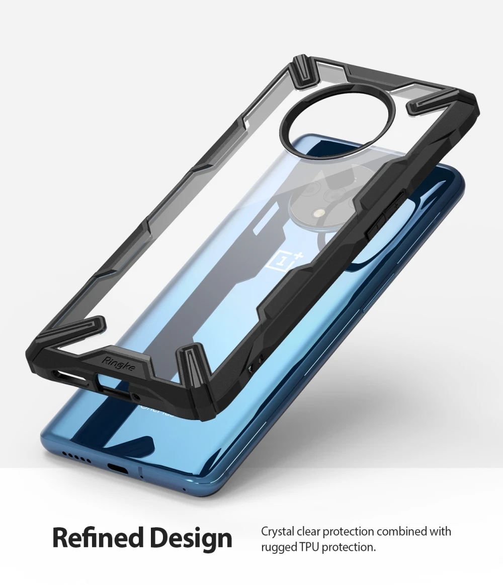 Ringke Fusion X для Oneplus 7T чехол двухслойный PC прозрачная задняя крышка и мягкая TPU Рамка гибридный сверхмощный защитный Камуфляжный цвет