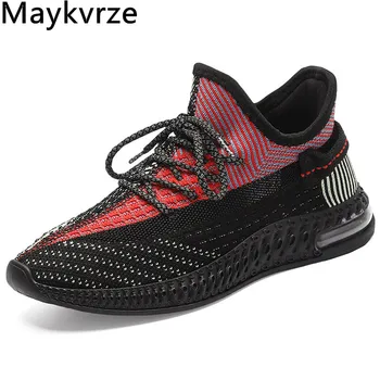 

women sneakers Flying knit lace-up wild flats casual sports running shoes
