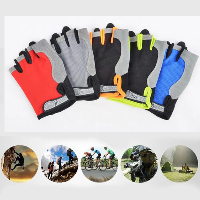 

1Pair Half Finger Bicycle Cycling Gloves High Elastic Breathable Mesh Anti-Slip MTB Bike Gloves Outdoor Sports Cycling Gloves