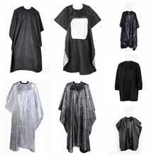 Стрижка волос Парикмахерская Ткань парикмахер большой салон взрослых Водонепроницаемый накидка платье обёрточная бумага черная Парикмахерская накидка