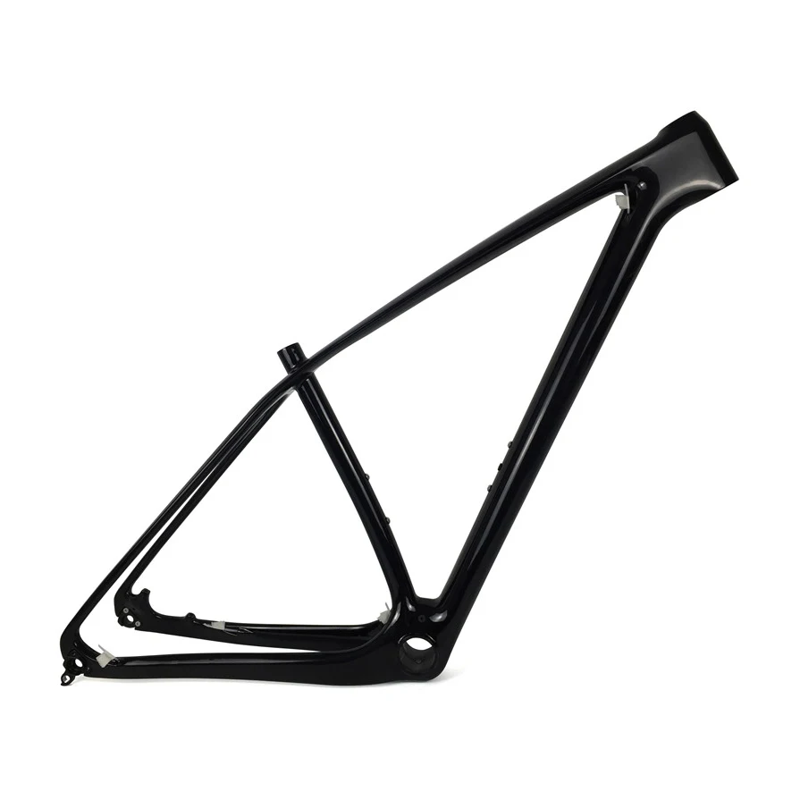 Black Glossy Spcycle полностью Углеродные MTB велосипедные рамы 29er 27,5 er MTB горный велосипед карбоновые рамы 1" 17" 1" 21" через ось 142*12 мм - Цвет: Black Glossy