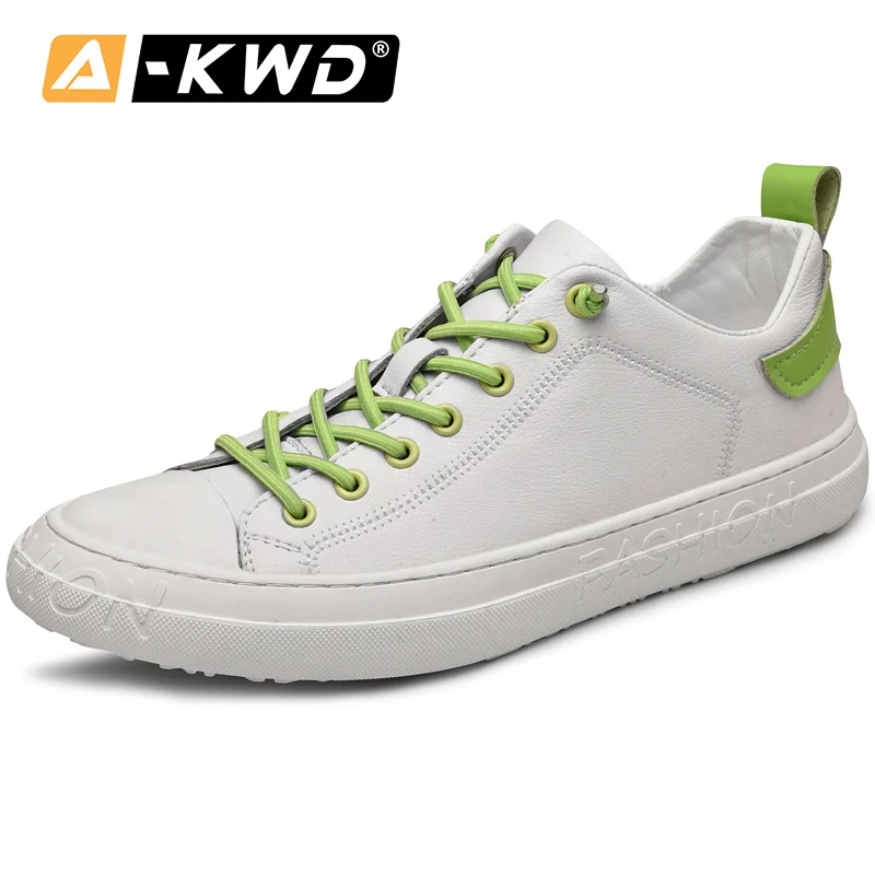 White-Green Модные белые кроссовки; мужская обувь с эластичными лентами; дизайнерская обувь; Tenis Branco Masculino; Роскошная Брендовая обувь из искусственной кожи; мужские кроссовки - Цвет: White-Green