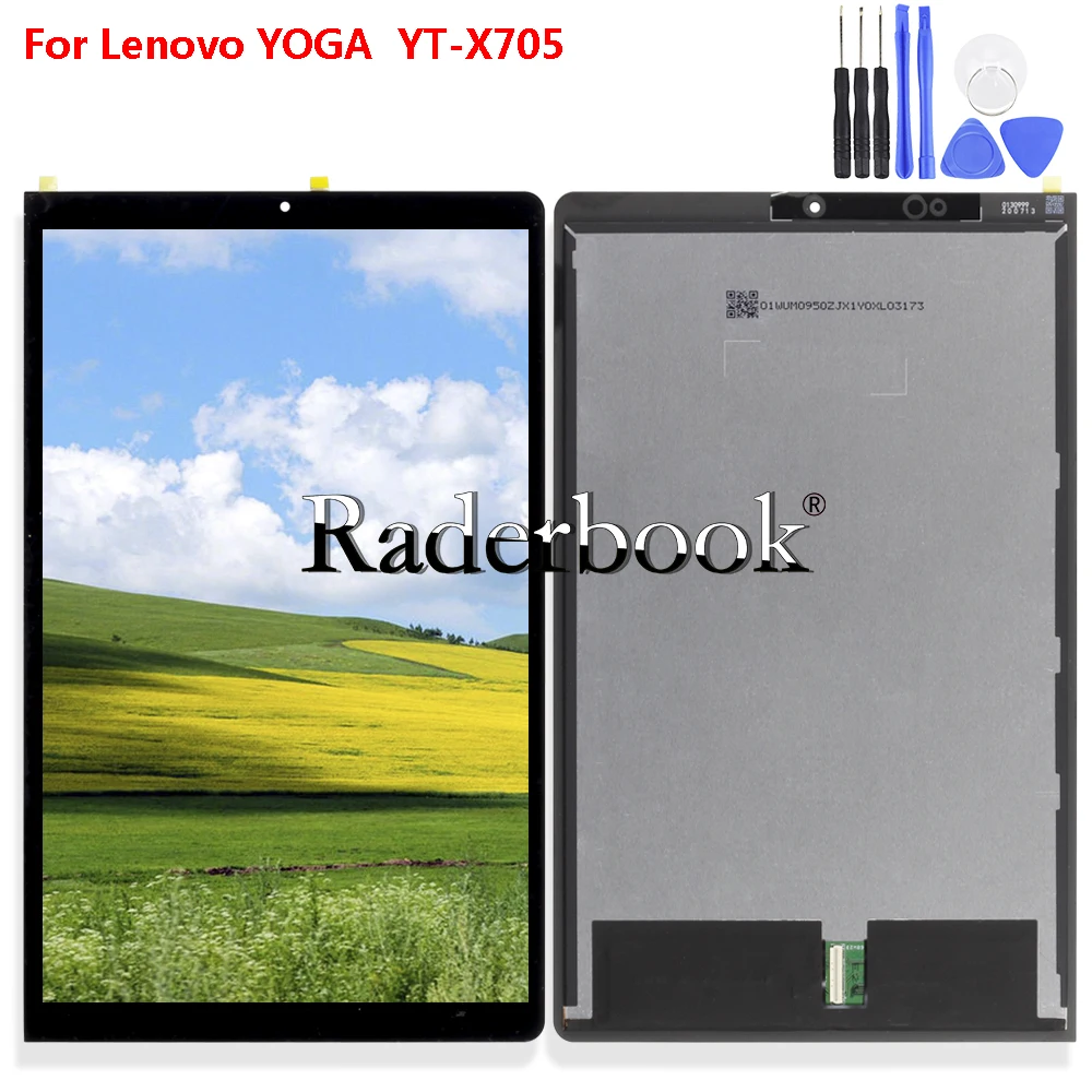 

ЖК-дисплей 10,1 дюйма + цифровой преобразователь сенсорного экрана в сборе для Lenovo YT-X705 Tablet Pc Parts