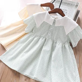 

2020 Summer Girls Small Five-pointed Star Dress Childrenswear Wholesale