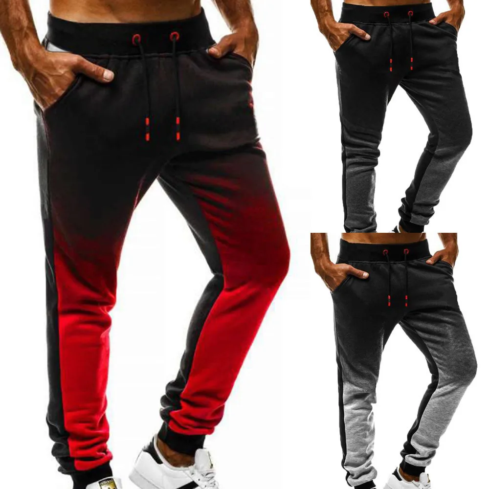 

Fashion Men's Sport Jogging Fitness Pant Casual Loose Sweatpants Drawstring Pant Sweatpants Wholesale Free Ship штаны Z4