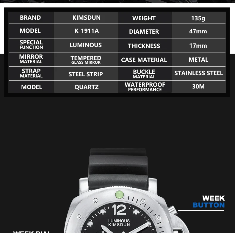 KIMSDUN, роскошные брендовые механические часы для мужчин, автоматический кожаный ремешок, деловые водонепроницаемые наручные часы для мужчин, Relogio Masculino