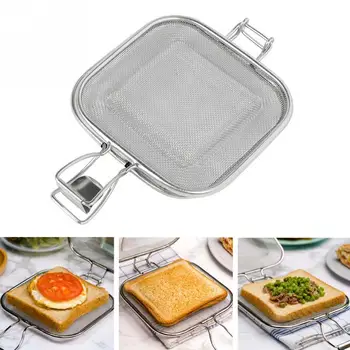 

Stainless Steel Sandwich Maker Baking Mold Bread Toaster Breakfast Machine Bread Cake Tool
