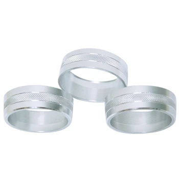 

3Pcs Air Conditioning Knob Decorative Ring Button Decorative Cover Ring Auto Accessories for Jeep Wrangler JK Jku