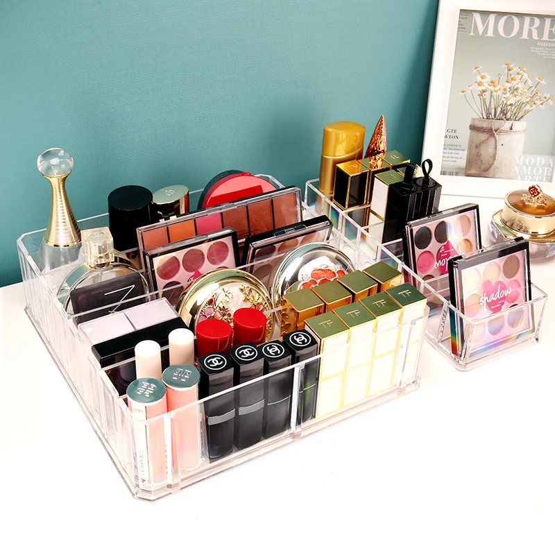 Acrylic Makeup Organizer Cc Cream Storage Box Organizador Maquillaje