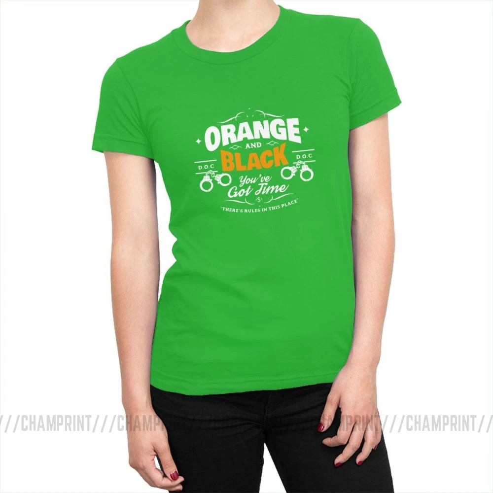 Orange Is The New Black OITNB ТВ шоу футболки для женщин футболка Harajuku топы тройники Новое поступление Женская одежда размера плюс - Цвет: Зеленый