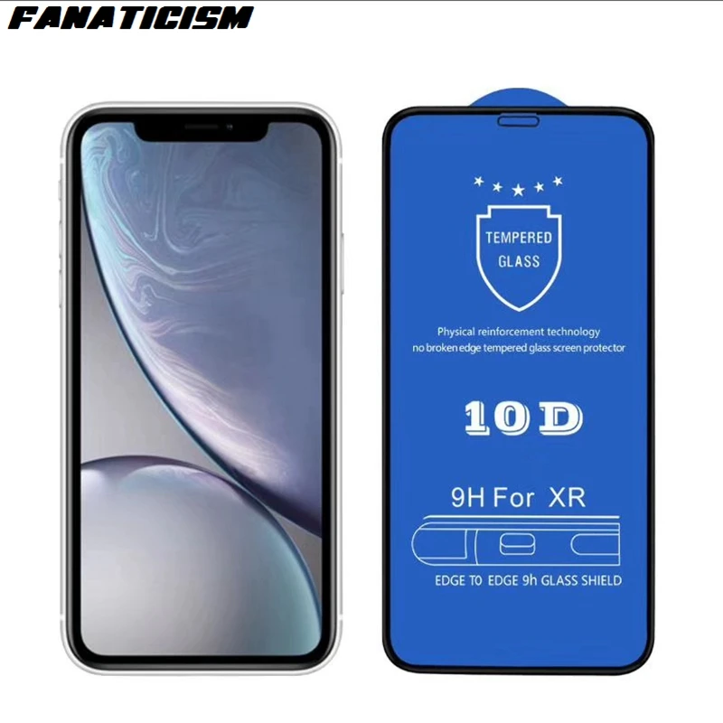 1000 шт 10D Защитное стекло для iphone 11 Pro xs max XR 7 8 6s Plus защита экрана броня для iphone 7 6plus закаленная пленка