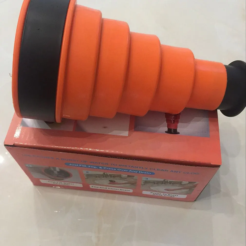 New Pattern Sewer Cleaner Clog Cannon Strong Pipeline Dredger Clog Cannon Toilet Suction PP TPR Silica Gel