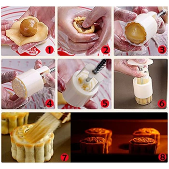 

Hand Pressing Mold Molder Cake Mold Press Pressure Flower Moon Cake Mold
