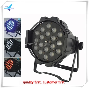 

8pcs/lot+fly case 18X18W Led zoom par Professional Stage Effect Light RGBWA UV 6IN1 Motorized Zooming Lamp