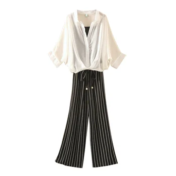 

2020 spring summer autumn new women fashion casual 2pieces set suit woman female OL two piece sets Pq19