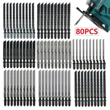 

80pcs Lengthen Jig Saw Assorted Blades Set Metal Wood Plastic Woodworking Cutting Renovator Multitool Power Tool Accessories