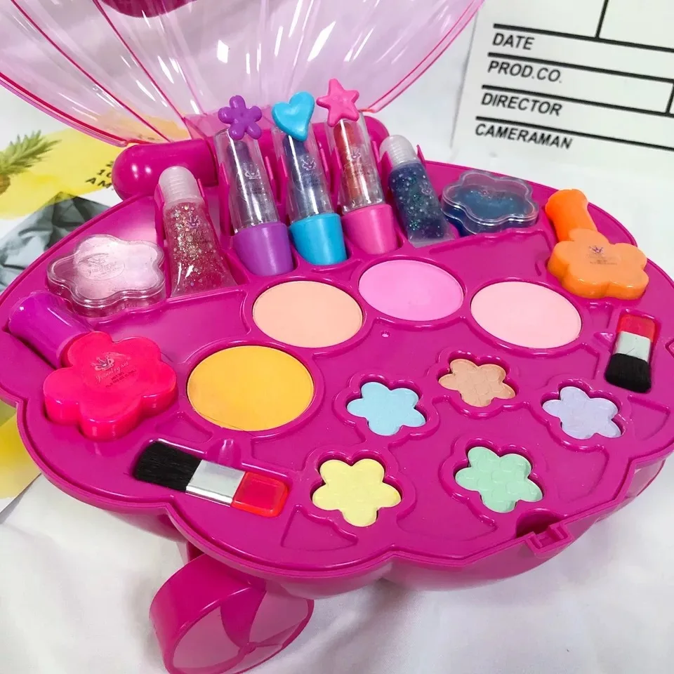 

Children Hand Shell Modeling Makeup Cosmetics Case Play House Toys Send GIRL'S Early Childhood Educational Gift Gift