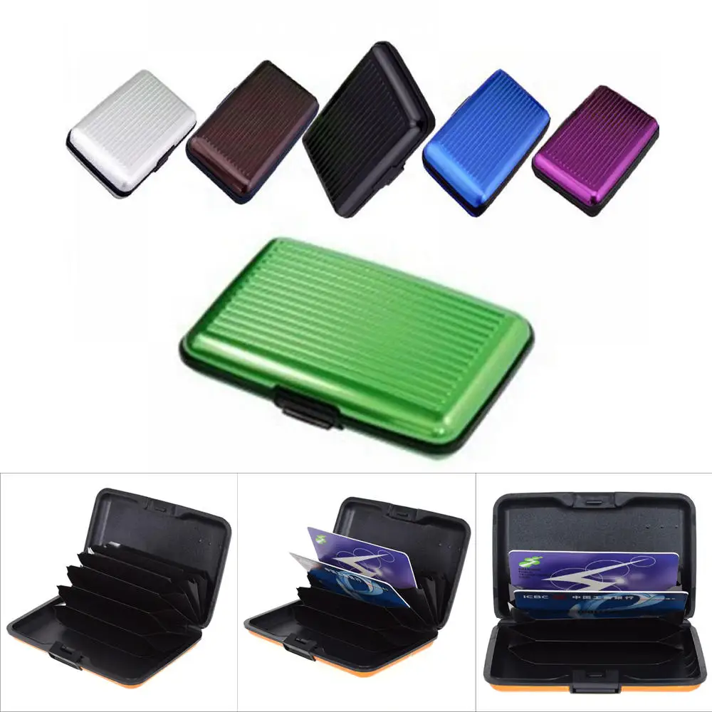 

RFID Blocking Pocket Business ID Credit Cards Wallet Holder Case Aluminum Metal Waterproof Anti-Scan Wallet Holder