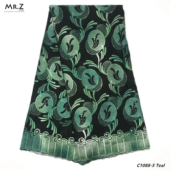 

Mr.Z Nigerian Green Embroidery 100% Cotton Lace Material Latest Eyelet Swiss Voile Fabric In Switzerland For Men