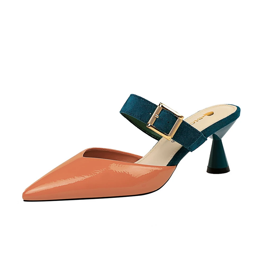 leather belt slippers