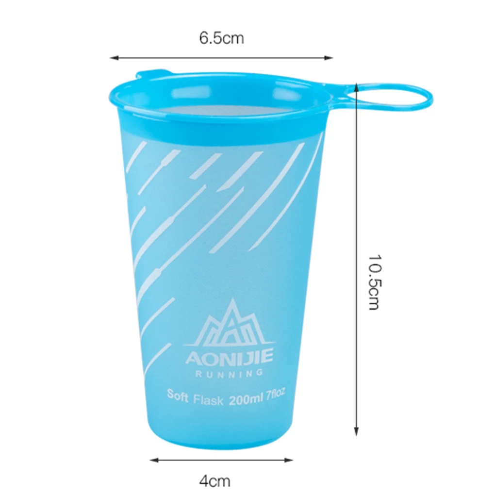 200 мл складной ТПУ стаканчик воды для активный отдых Велосипедный спорт кемпинг Бег Туризм легкое питье чашки