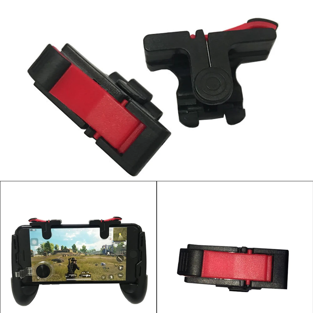 2Pcs PUBG Moible Controller Gamepad Free Fire L1 R1 Trigger PUGB Mobile Game Pad Grip L1R1 Joystick for iPhone Android Phone