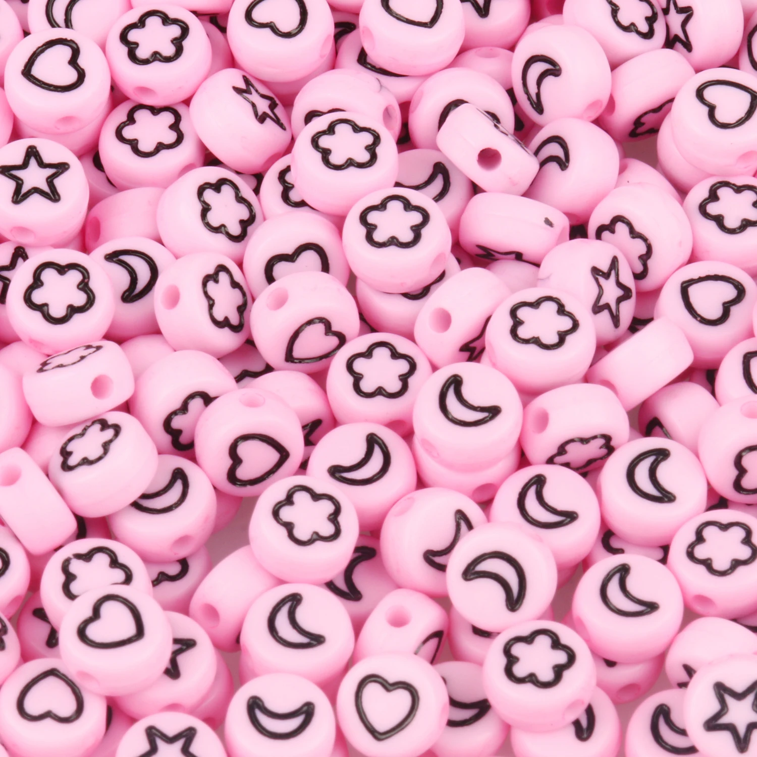 Vibrant Alphabet Acrylic Beads